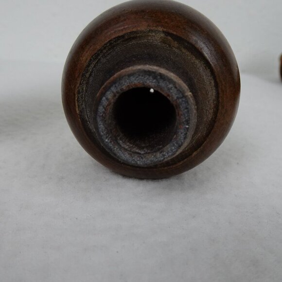 Woodcrest By Styson Wooden Salt Shaker Pepper Grinder 10 Inches MCM Vintage - Picture 10 of 16